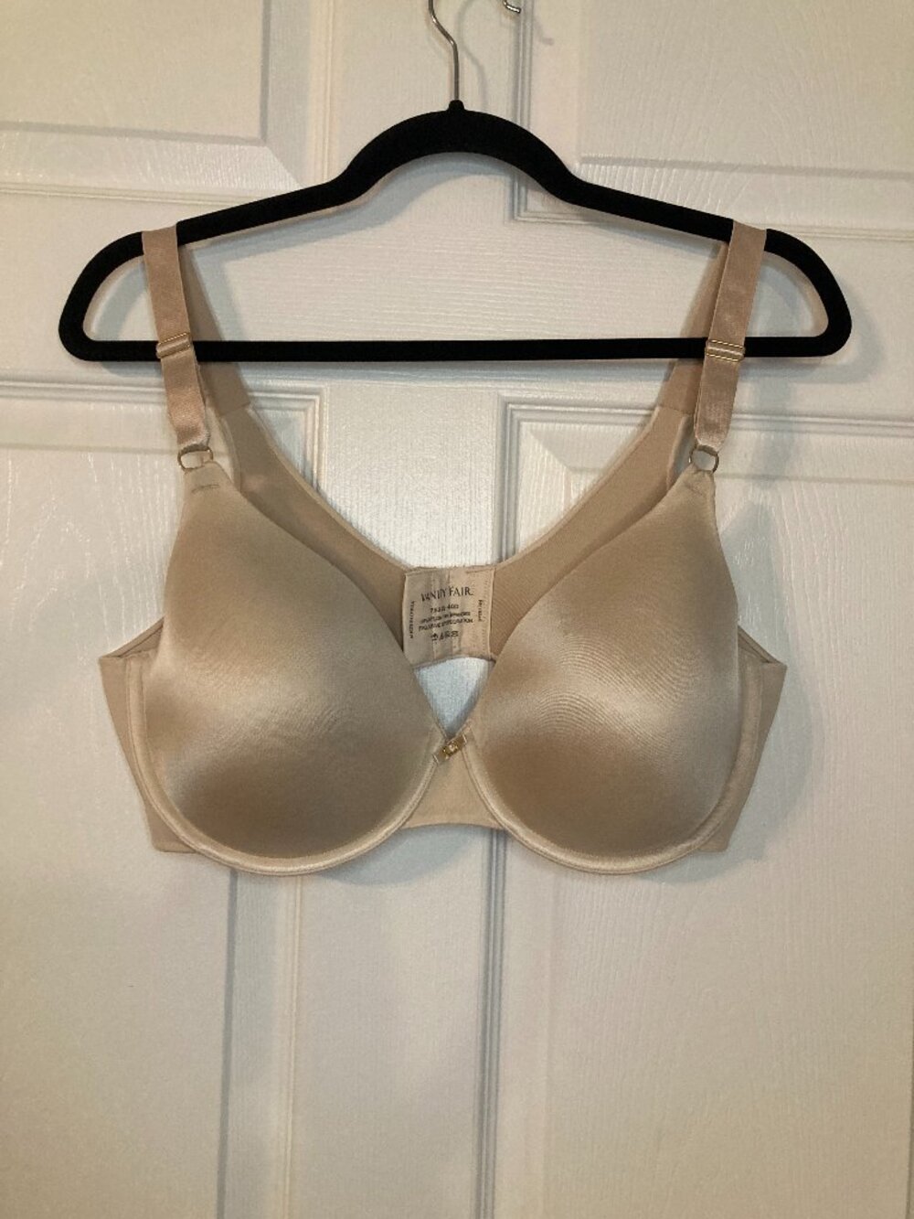 Vanity Fair Women's Beige Beauty Back Full Coverage Underwire Bra - Size 40D